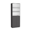 NicBex 71.7" Tall 5-Shelf Storage Cabinet with 2 Doors, Bookcase for Home Office, Living Room, Bedroom, Modern Industrial Style - 4 of 4