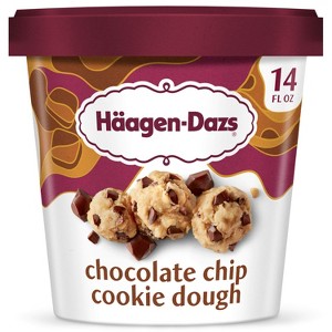 Haagen-Dazs Chocolate Chip Cookie Dough Ice Cream - 14 fl oz - 1 of 4