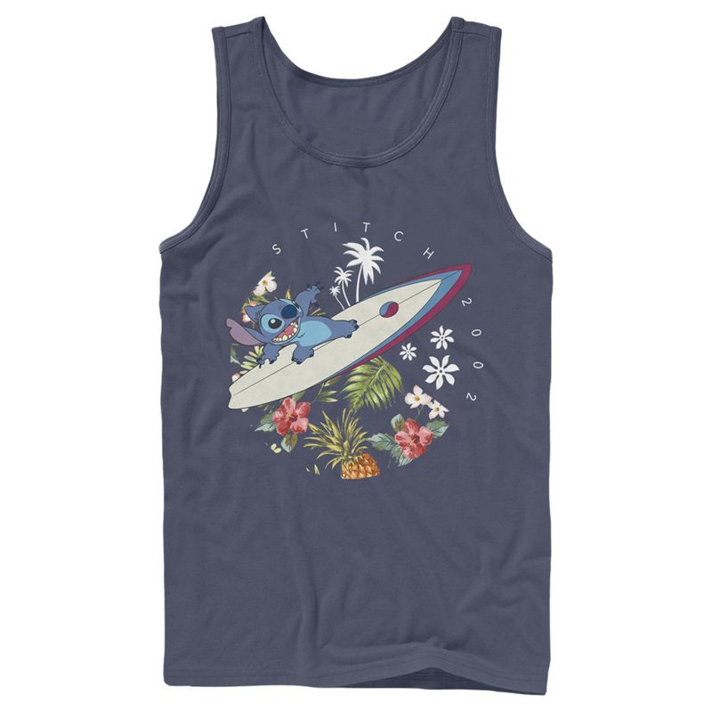Men's Lilo & Stitch Tropical Waves Tank Top, 1 of 4