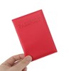 Unique Bargains Plain Weave Letter Passport Holder 1 Pc - 3 of 4