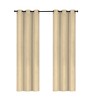 Embossed Solid Blackout Grommet Curtain Panels (Set of 2) - 2 of 3