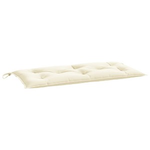vidaXL Garden Bench Cushion Cream White Oxford Fabric (100% Polyester) - 1 of 4