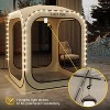East Oak 67" x 67" Screen House with UV Protection 3 Person Beige: Polyester Canopy, Steel Poles, Easy Water Cleaning, UPF 50+ - 3 of 4