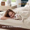 100% Cotton Percale Sheets,Sheet Set with Deep Pocket Up to 16 Inches, Breathable & Crirsp Soft, Bedsheet & Pillowcase Sets, 4 Pieces - 2 of 4