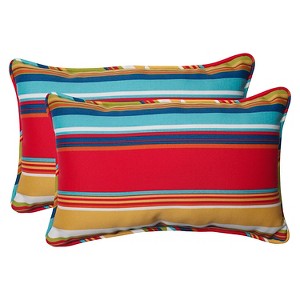 Pillow Perfect Westport Outdoor 2-Piece Lumbar Throw Pillow Set - Multicolored