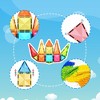 PICASSO-TILES Magnetic Tiles For Kids, Travel Size 36PCS Construction STEM Building Blocks Educational Toy - 4 of 4