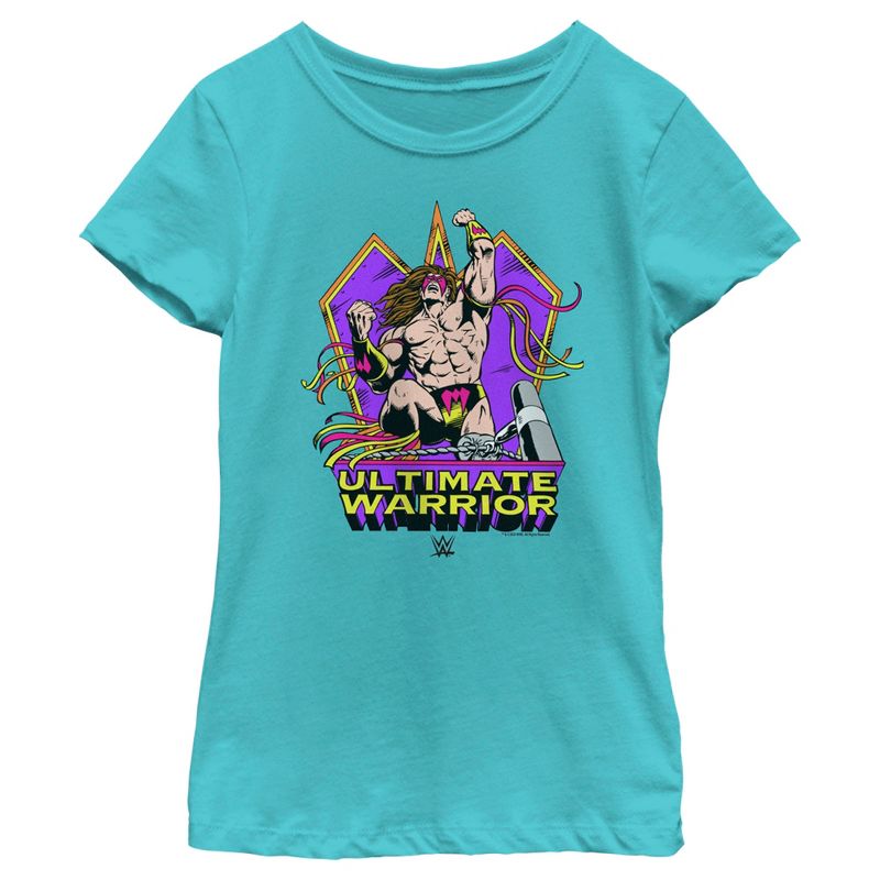 Girl's WWE Ultimate Warrior Comic T-Shirt, 1 of 5