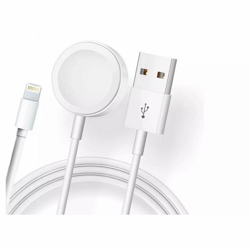 Link Magnetic Charger 2 In 1 Usb Cable For Apple Watch Iwatch & Iphone/ipad - Great For Home, & Travelling Target
