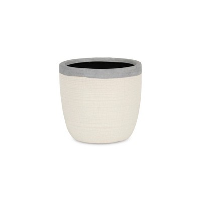 Cheung's Mosaic Style White Glazed Pot - Large