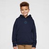 The Juniper Shop Embroidered Smiley Face Outline Youth Graphic Hoodie - 2 of 3