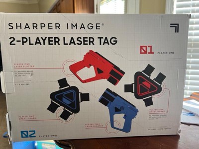 Sharper Image® Laser Tag Blast Pack 2-Player Tactical Precision with  Compatible With Handtank Laser Tag Sets, Easy Reload with Lights and Sound  Effects, 4-pieces, White, Age 8+ 