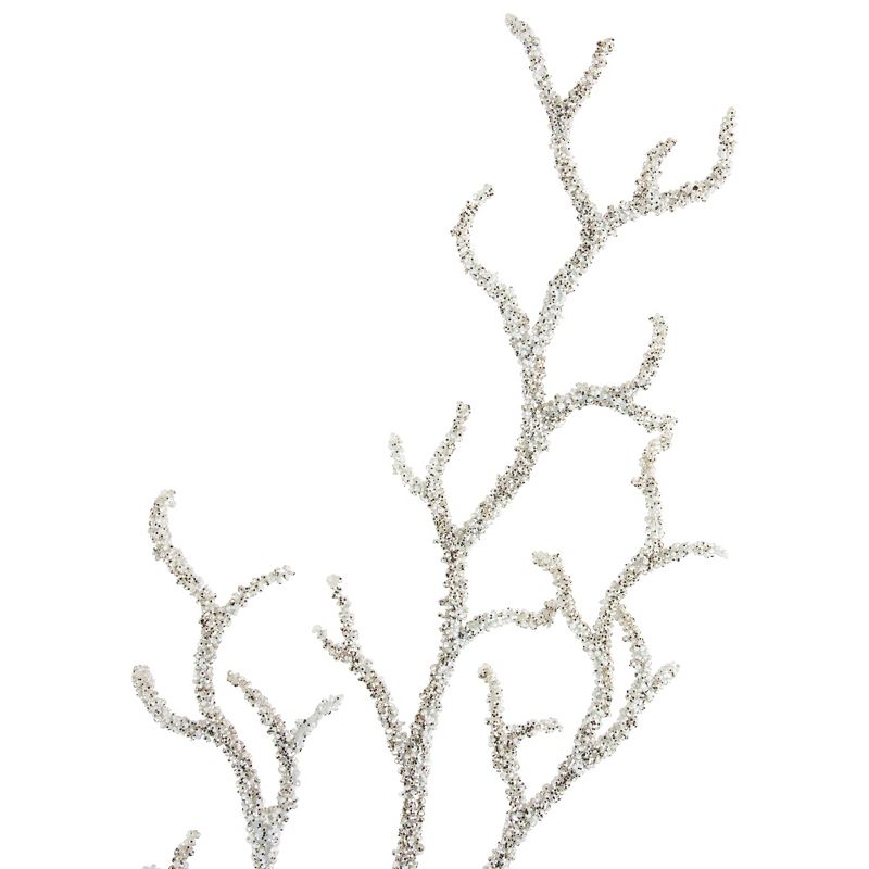 Northlight 30" Glittered White Artificial Twig Christmas Spray, 4 of 7