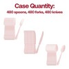 Smarty Had A Party Pink Baroque Plastic Cutlery Set - 480 Sets - 3 of 4