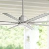 65" Minka Aire Modern Outdoor Ceiling Fan with Remote Control Brushed Nickel Wet Rated for Patio Exterior Porch Gazebo Garage Barn - 2 of 4