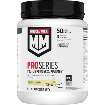 Muscle Milk Pro Series Protein Powder, Intense Vanilla - 2 Pound Jar (Pack of 1)