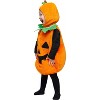 Joyfy Baby Boys Girls Halloween Pumpkin Bodysuit Costume Set, Pumpkin Costume with Hood for Infants Halloween Dressup Party - 2 of 4