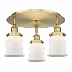 Canton - 3 Light Flush Mount In Industrial Style-9 Inches Tall and 17 Inches Wide - 1 of 1