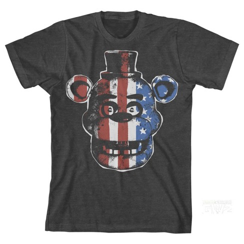 Five Nights At Freddy's American Flag Freddy Boy's Charcoal