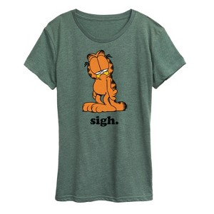 Women's - Garfield - Sigh Garfield Short Sleeve Graphic T-Shirt - 1 of 4