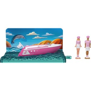 Barbie Mini BarbieLand The Movie Vehicle Collection, Includes 2 - 1.5" Dolls & Boat Inspired by the Film - 1 of 4