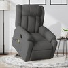 vidaXL Stand up Massage Recliner Chair Light Gray Fabric - 2 of 4