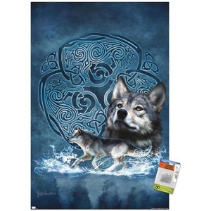 Trends International Brigid Ashwood - Celtic Wolf Unframed Wall Poster Prints - 1 of 4