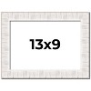 PosterPalooza | Photo Size Sculpted White Picture Frame - UV Acrylic, Foam Board Backing, Hanging Hardware - 2 of 4