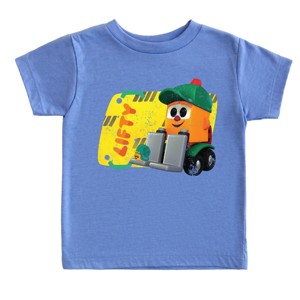 Leo the Truck Lifty Name Distressed - Toddler Short Sleeve Graphic T-Shirt - 1 of 3