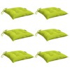 VidaXL Chair Cushions 6 pcs Bright Green 19.7"x19.7"x2.8" Oxford Fabric - 3 of 4