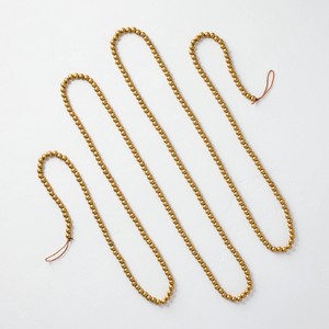 12' Brass Bead Garland - Hearth & Hand™ with Magnolia - 1 of 3