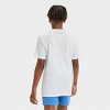 Boys' Jaws American Flip Sequin Short Sleeve Graphic T-Shirt - White - 4 of 4