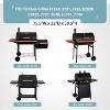 Grill Cover for Char-Griller E1224, 2121, Kingsford Barrel Charcoal Grill 30", Heavy Duty Waterproof Smoker Cover, Special Zipper Design，SHINESTAR - 3 of 4