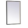 Elegant Lighting Pier 20x30 inch LED Mirror with Adjustable Color Temperature 3000K/4200K/6400K in Black - 4 of 4