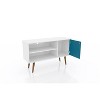 Liberty Mid-Century Modern 2 Shelves and 1 Door TV Stand for TVs up to 46" - Manhattan Comfort - 3 of 4