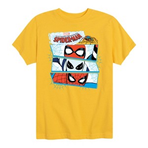 Boys' - Marvel - Friendly Neighborhood Spider-Man Masks Short Sleeve Graphic T-Shirt - 1 of 4