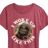 Women's - Star Wars - I Woke Up Like This Chewie Short Sleeve Graphic T-Shirt - 2 of 4