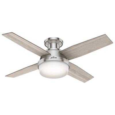 44" Dempsey Low Profile Ceiling Fan with Remote (Includes LED Light Bulb) - Hunter Fan