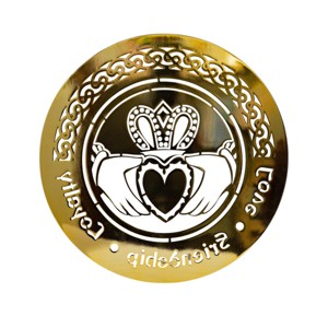 Slickblue Celtic Metal Wall Art – 12" Round Hanging Decor in 8 Irish Designs & 4 Finish Options for Home - 1 of 4