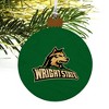 Wright State Primary Logo Wood Christmas Tree Holiday Ornament - 4 of 4