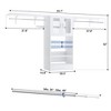 Aheaplus 4FT-8FT Wardrobe Organizer System with 2 Doors, Laundry Room Storage Cabinet with Drying Rack - 2 of 4
