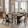 MAYEERTY 67" Wood Oval Dining Table for 4-6, Farmhouse Modern Kitchen & Dining Room Table - 2 of 4