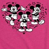 Girls' - Disney - Mickey Mouse Heart Fitted Short Sleeve Graphic T-Shirt - 2 of 4