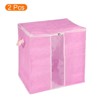 Unique Bargains Storage Bag Comforters Bags Foldable Containers with Handle & Zipper - image 3 of 4