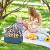 Itopfox 5-Piece Diaper Bag Set with Large Tote, Medium Tote, Insulated Bottle Bag, Snack Bag & Changing Pad, Waterproof - 2 of 4