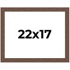 PosterPalooza | 22x17 Wide Barnwood Picture Frame, UV Acrylic, 6 Finishes - Grey, Brown, White, and Black - 2 of 4
