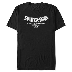 Men's Spider-Man: Across the Spider-Verse Movie Logo White T-Shirt - 1 of 4