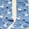 Swan Patterned Socks from the Sock Panda (Women's Sizes Adult Medium) - 2 of 3