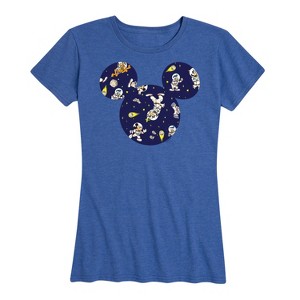 Women's - Disney - Space Pattern Short Sleeve Graphic T-Shirt - 1 of 4