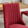 NicBex Dining Chair Set of 2 Modern Farmhouse Linen Fabric Upholstered Accent Chair with Solid Wood Legs and High Backrest for Dining Room - 4 of 4
