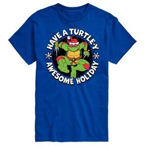 Men's - Teenage Mutant Ninja Turtles - Have A Turtley Awesome Holiday Short Sleeve Graphic T-Shirt - 1 of 4